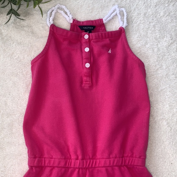 Nautica Girls Hot Pink Romper 6 VGUC - Picture 2 of 13